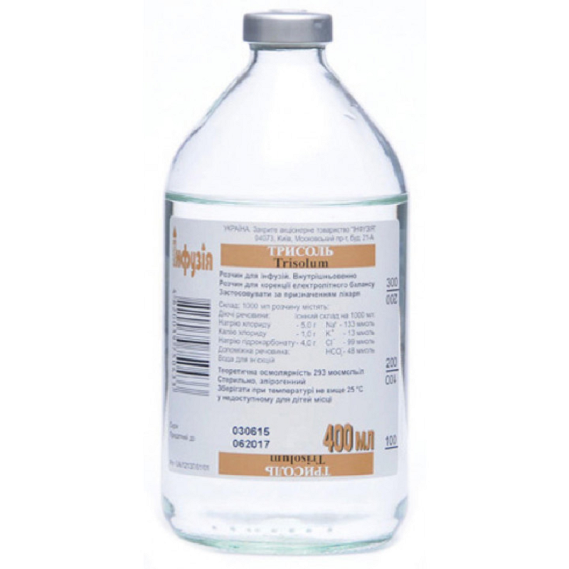 Трисоль розчин для інфузій 400 мл